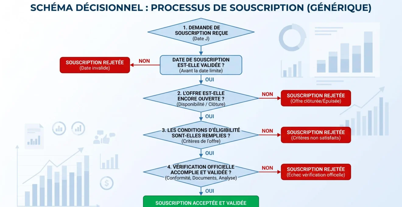 Arbre de décision pour choisir une prime bancaire